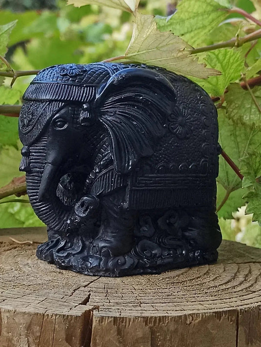 Shungite & Magnésite Éléphant Déco & Ornement. Décorer tout en protégeant votre habitat Shungite Éléphant indien