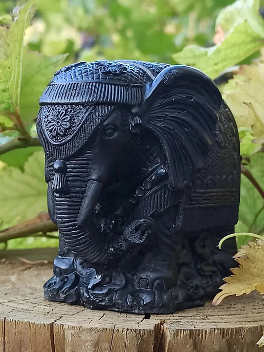 Shungite & Magnésite Éléphant Déco & Ornement. Décorer tout en protégeant votre habitat Shungite Éléphant indien