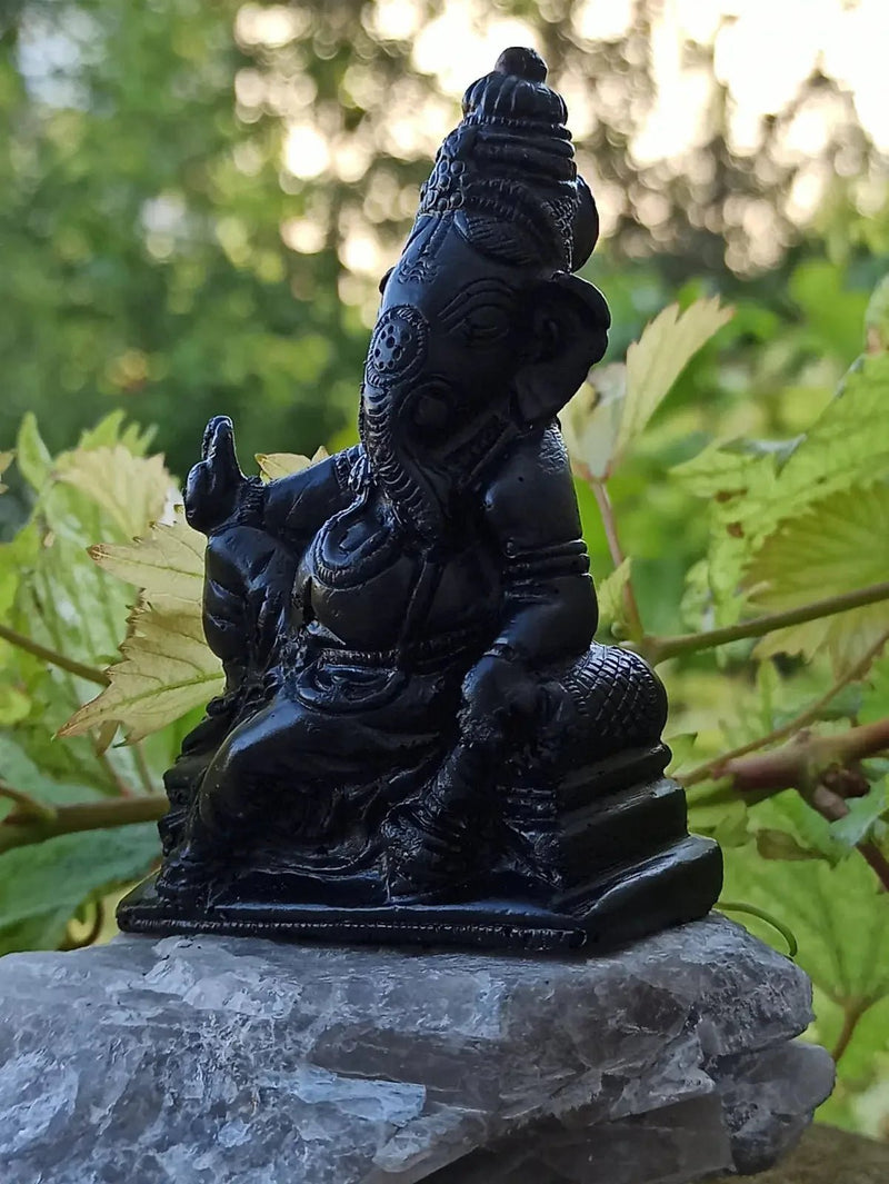 Chargez l&#39;image dans la visionneuse de la galerie, Shungite &amp; Magnésite Ganesha Déco &amp; Ornement. Décorer tout en protégeant votre habitat Shungite Ganesha
