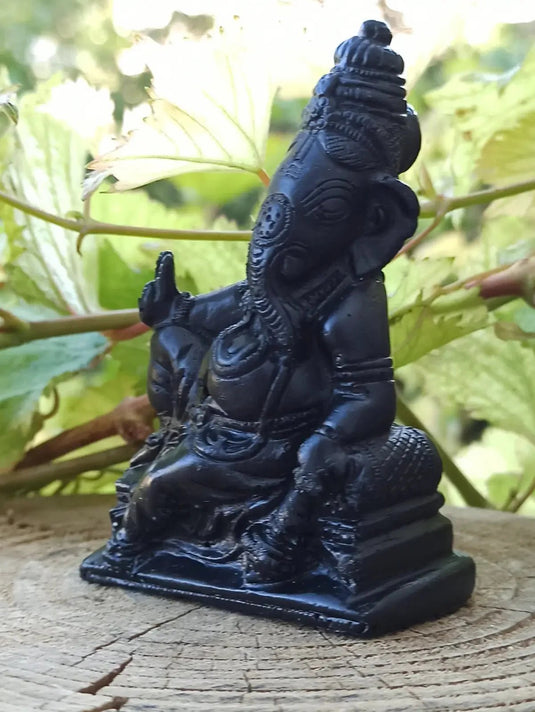 Shungite & Magnésite Ganesha Déco & Ornement. Décorer tout en protégeant votre habitat Shungite Ganesha