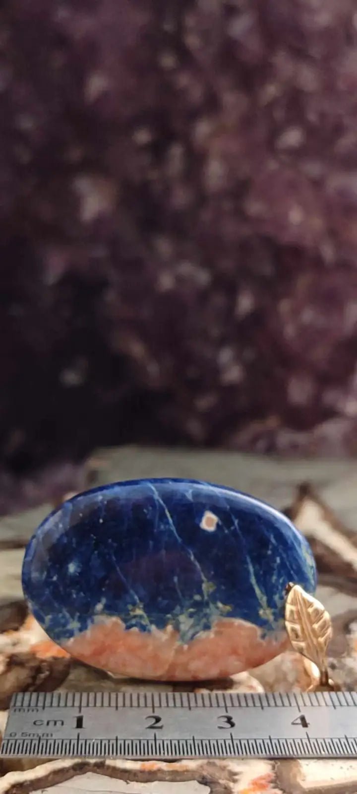 Chargez l&#39;image dans la visionneuse de la galerie, Sodalite coucher de soleil du brésil pendentif Grade A++++ ’Rare’ Sodalite coucher de soleil Sodalite/Calcite orange pendentif
