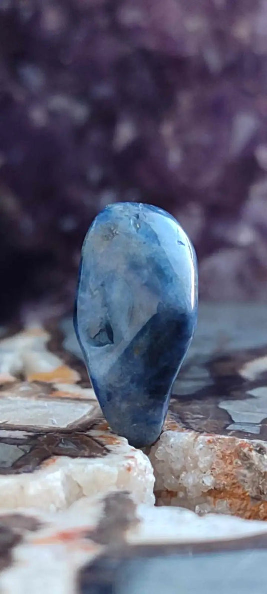 Sodalite de Bolivie pierre roulée Grade A++++ Sodalite pierre roulée