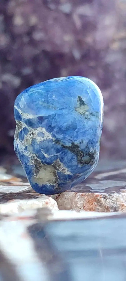 Sodalite du Brésil pierre roulée Grade A++++ Sodalite pierre roulée