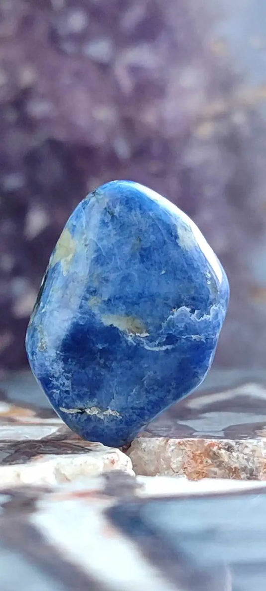 Sodalite du Brésil pierre roulée Grade A++++ Sodalite pierre roulée