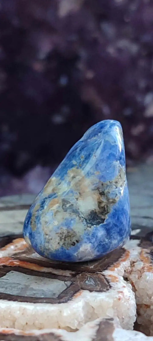 Sodalite du Brésil pierre roulée Grade A++++ Sodalite pierre roulée