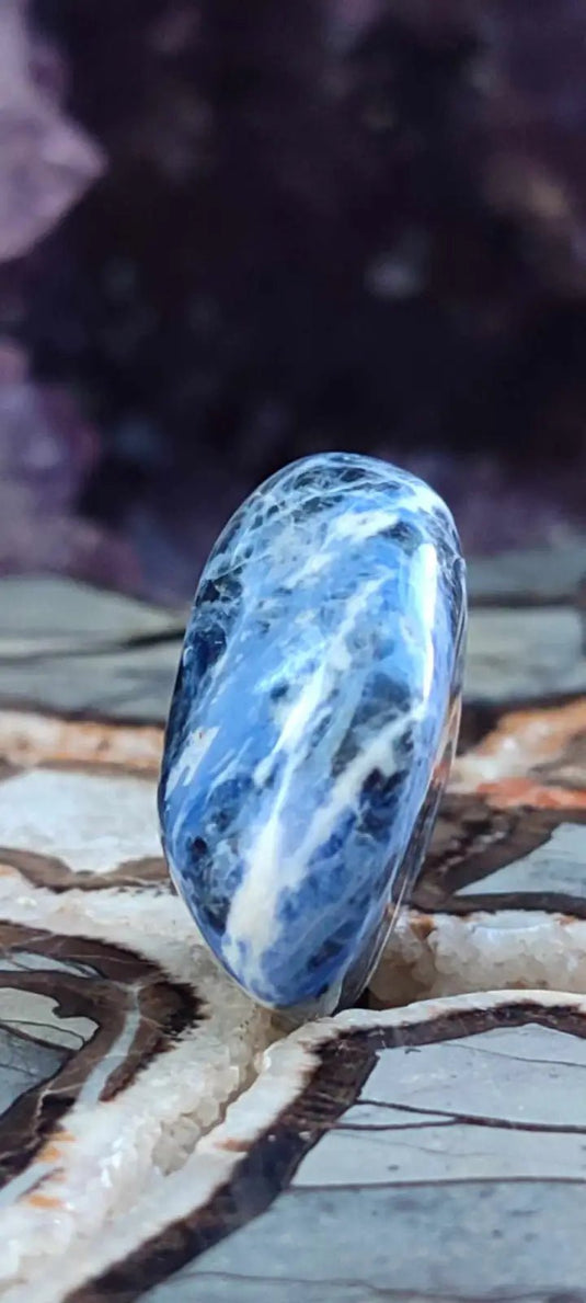 Sodalite du Brésil pierre roulée Grade A++++ Sodalite pierre roulée