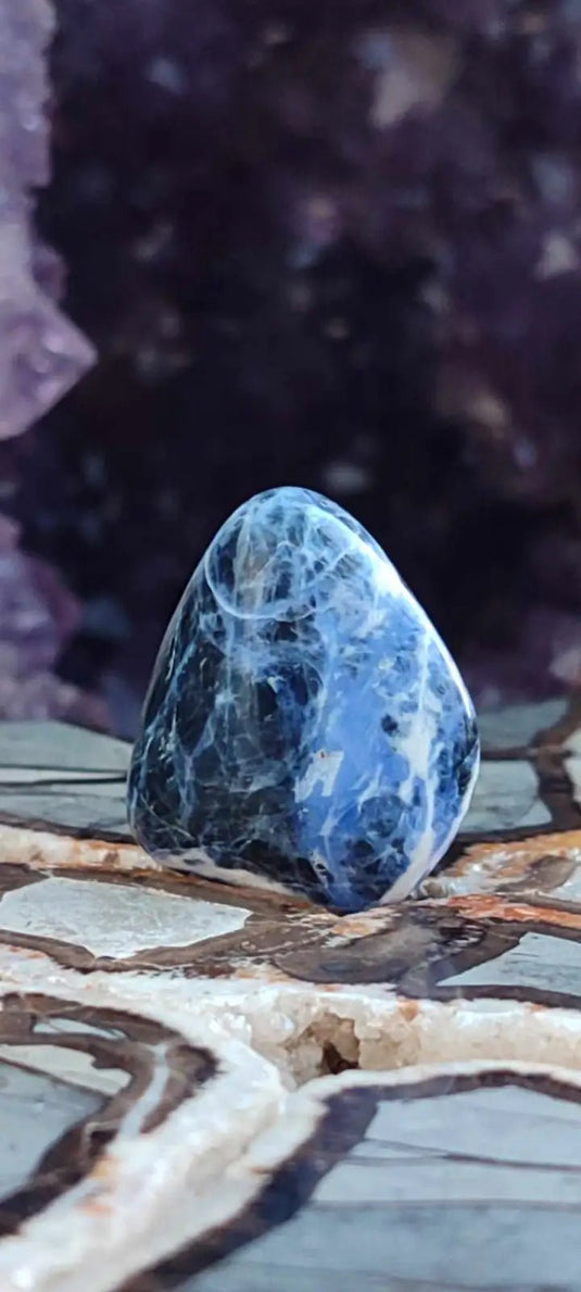 Sodalite du Brésil pierre roulée Grade A++++ Sodalite pierre roulée