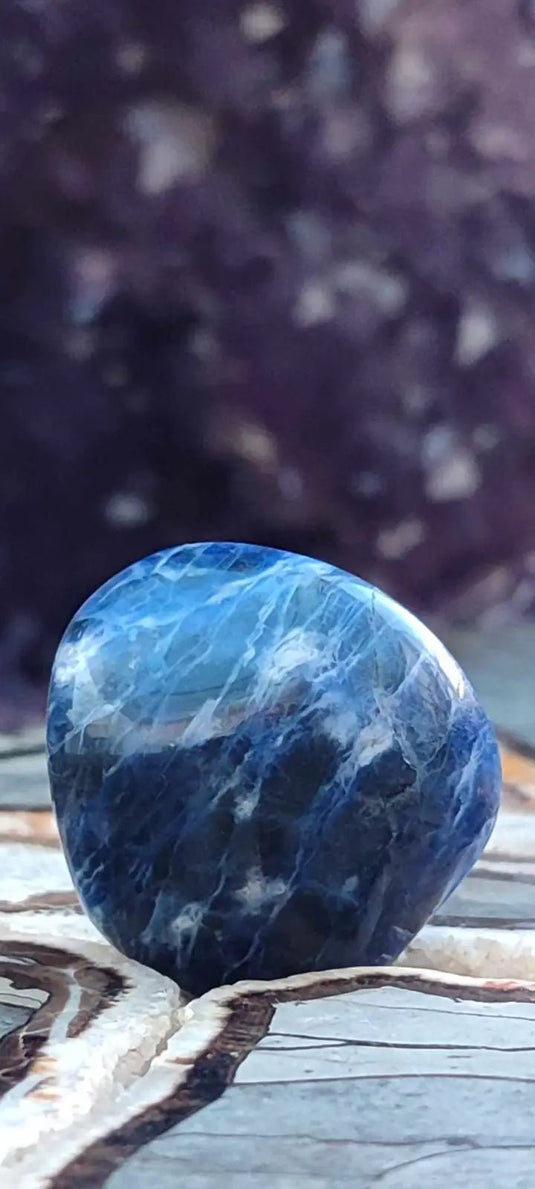 Sodalite du brésil pierre roulée Grade A++++ Sodalite pierre roulée