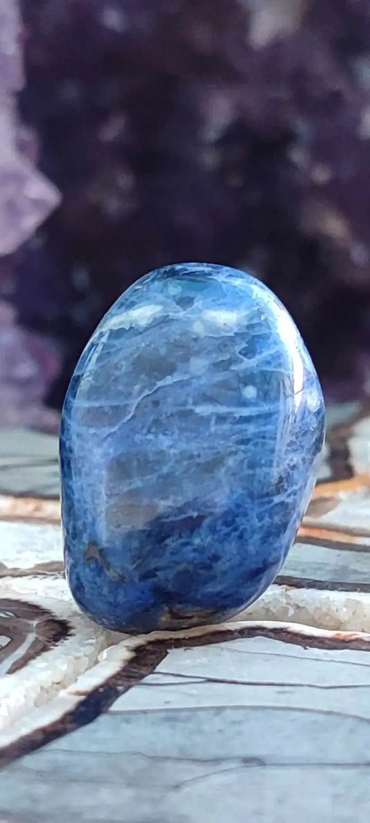 Sodalite du Brésil pierre roulée Grade A++++ Sodalite pierre roulée