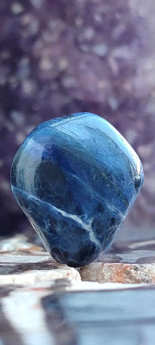 Sodalite du Brésil pierre roulée Grade A++++ Sodalite pierre roulée