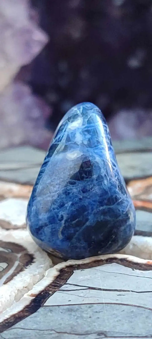 Sodalite du Brésil pierre roulée Grade A++++ Sodalite pierre roulée