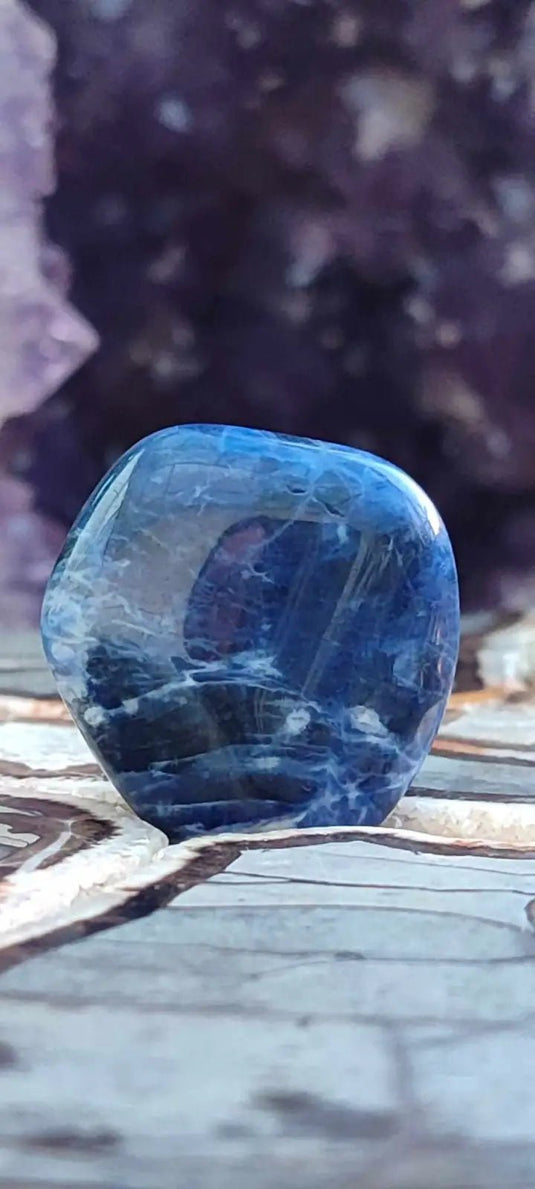 Sodalite du brésil pierre roulée Grade A++++ Sodalite pierre roulée