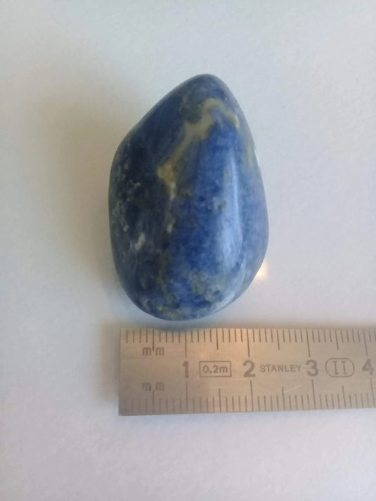 Sodalite pierre roulée Grade A +++ Sodalite pierre roulée Dans la besace du p'tit Poucet   