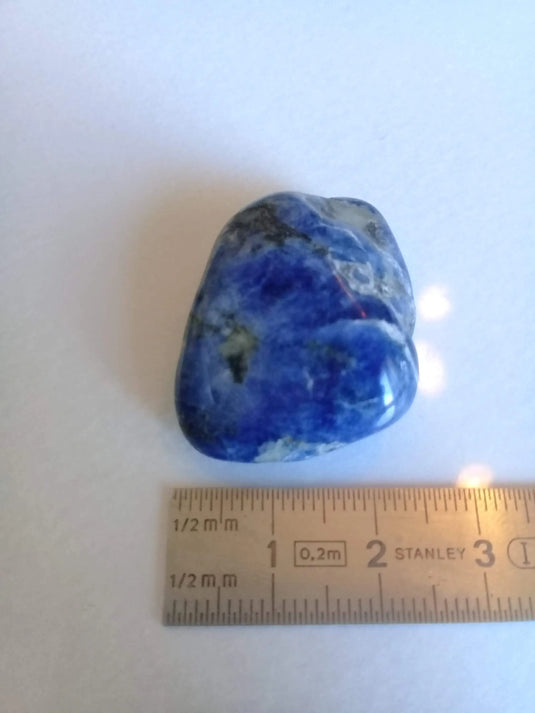 Sodalite pierre roulée Grade A ++++ Sodalite pierre roulée Dans la besace du p'tit Poucet   