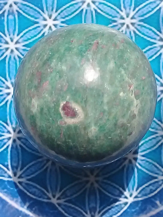 Sphère Rubis Fuschite Grade A ++ Diamètre 5,5cm Sphère Rubis Fuschite