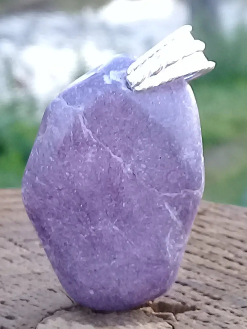 Chargez l&#39;image dans la visionneuse de la galerie, Stichtite pendentif Grade A ++++ Bélière Argent (Fourni avec cordon) Stichtite pendentif
