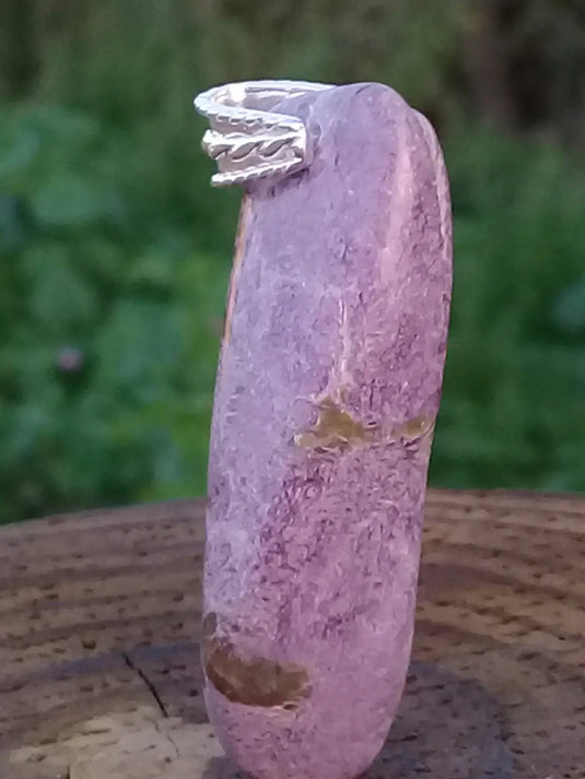 Stichtite pendentif Grade A ++++ Bélière argent (Fourni avec cordon) Stichtite pendentif