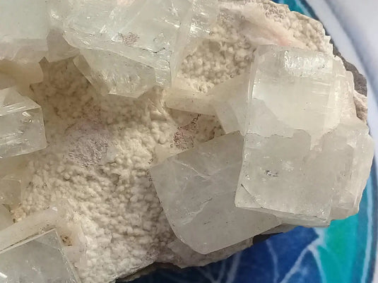 Stilbite sur Apophyllite Grade A ++++ pièce de Collection Stilbite sur Apophyllite