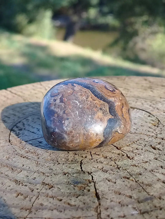 Stromatolite pierre roulée Grade A ++++ Stromatolite pierre roulée