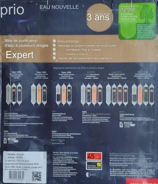 Système de filtration à cartouche de Shungite pour une eau parfaitement saine et pure Système de filtration Shungite