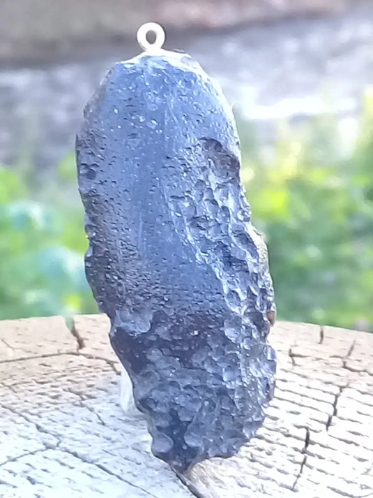 Tectite Indochinite pendentif Grade A ++++ (Fourni avec cordon) Tectite Indochinite pendentif