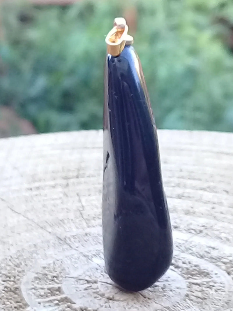 Carica immagine in Galleria Viewer, Tourmaline noire Schörl pendentif Grade A++++ Fourni avec son cordon Tourmaline noire Schörl pendentif Dans la besace du p&#39;tit Poucet   
