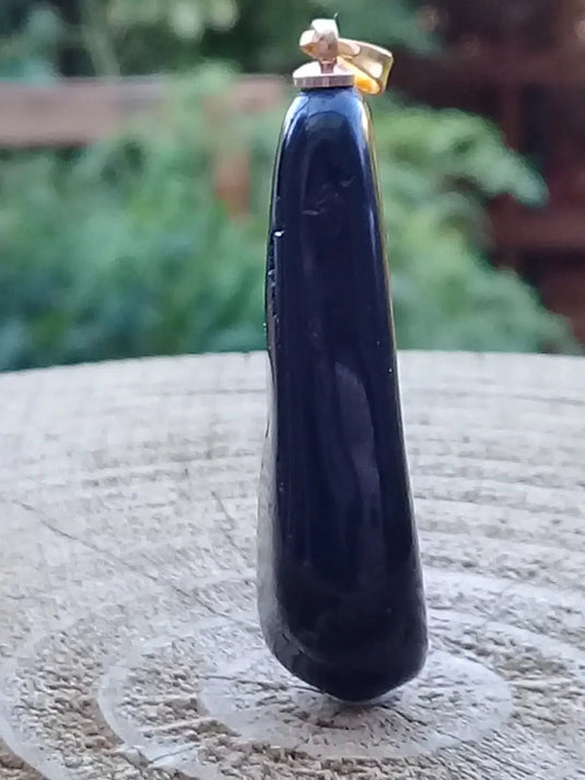 Tourmaline noire Schörl pendentif Grade A++++ Fourni avec son cordon Tourmaline noire Schörl pendentif