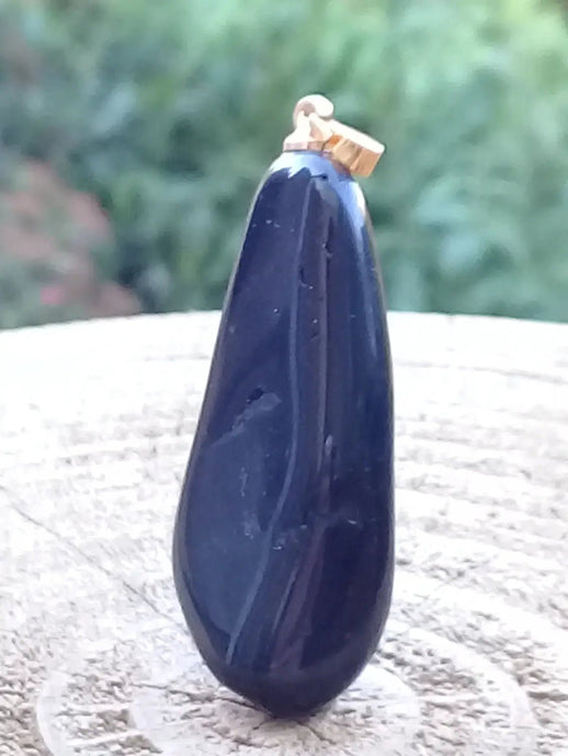 Tourmaline noire Schörl pendentif Grade A++++ Fourni avec son cordon Tourmaline noire Schörl pendentif