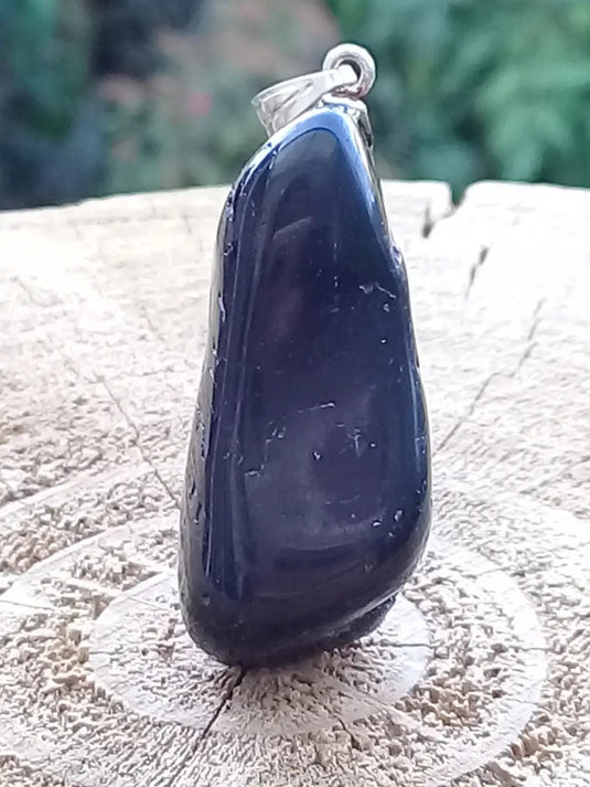 Tourmaline noire Schörl pendentif Grade A++++ Fourni avec son cordon Tourmaline noire Schörl pendentif