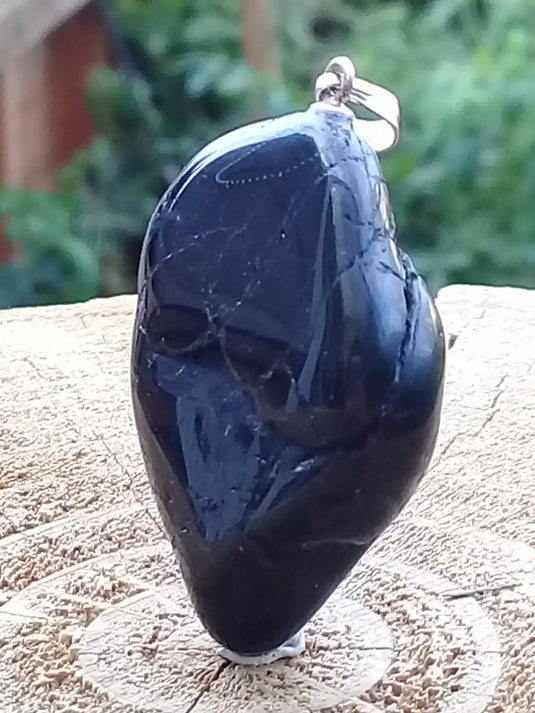 Tourmaline noire Schörl pendentif Grade A++++ Fourni avec son cordon Tourmaline noire Schörl pendentif