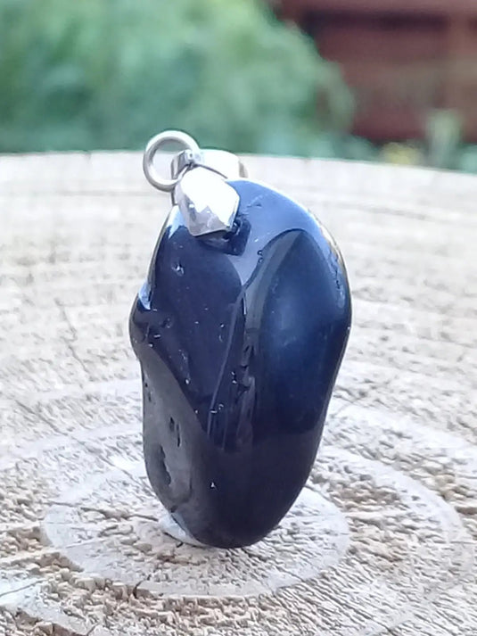 Tourmaline noire Schörl pendentif Grade A++++ Fourni avec son cordon Tourmaline noire Schörl pendentif