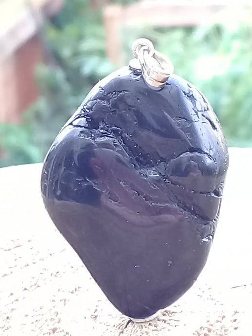 Tourmaline noire Schörl pendentif Grade A++++ Fourni avec son cordon Tourmaline noire Schörl pendentif