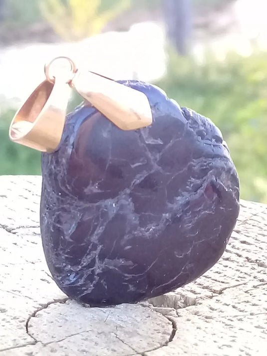 Tourmaline noire Schörl pendentif Grade A++++ Fourni avec son cordon Tourmaline noire Schörl pendentif