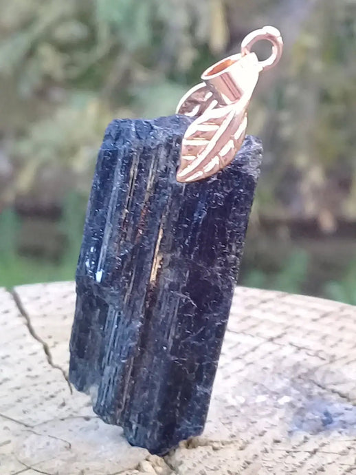 Tourmaline noire Schörl pendentif Grade A++++ Fourni avec son cordon Tourmaline noire Schörl pendentif