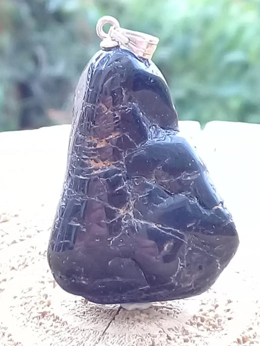 Tourmaline noire Schörl pendentif Grade A++++ Fourni avec son cordon Tourmaline noire Schörl pendentif