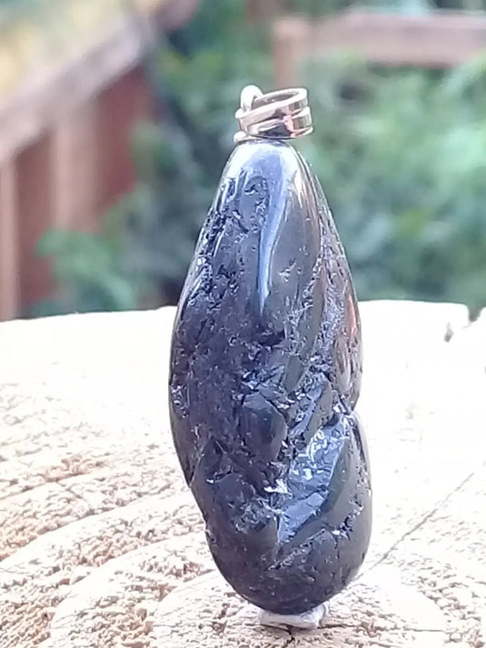 Tourmaline noire Schörl pendentif Grade A++++ Fourni avec son cordon Tourmaline noire Schörl pendentif