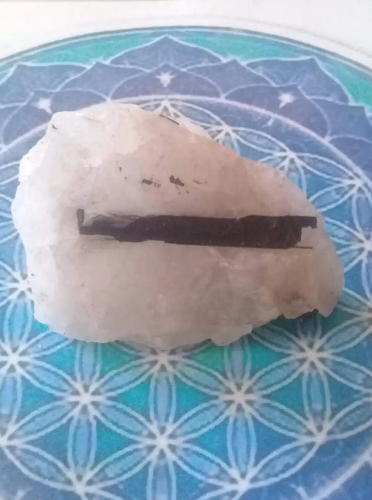 Tourmaline noire Schörl sur matrice de quartz Grade A ++++ Tourmaline noire Schörl sur matrice de quartz