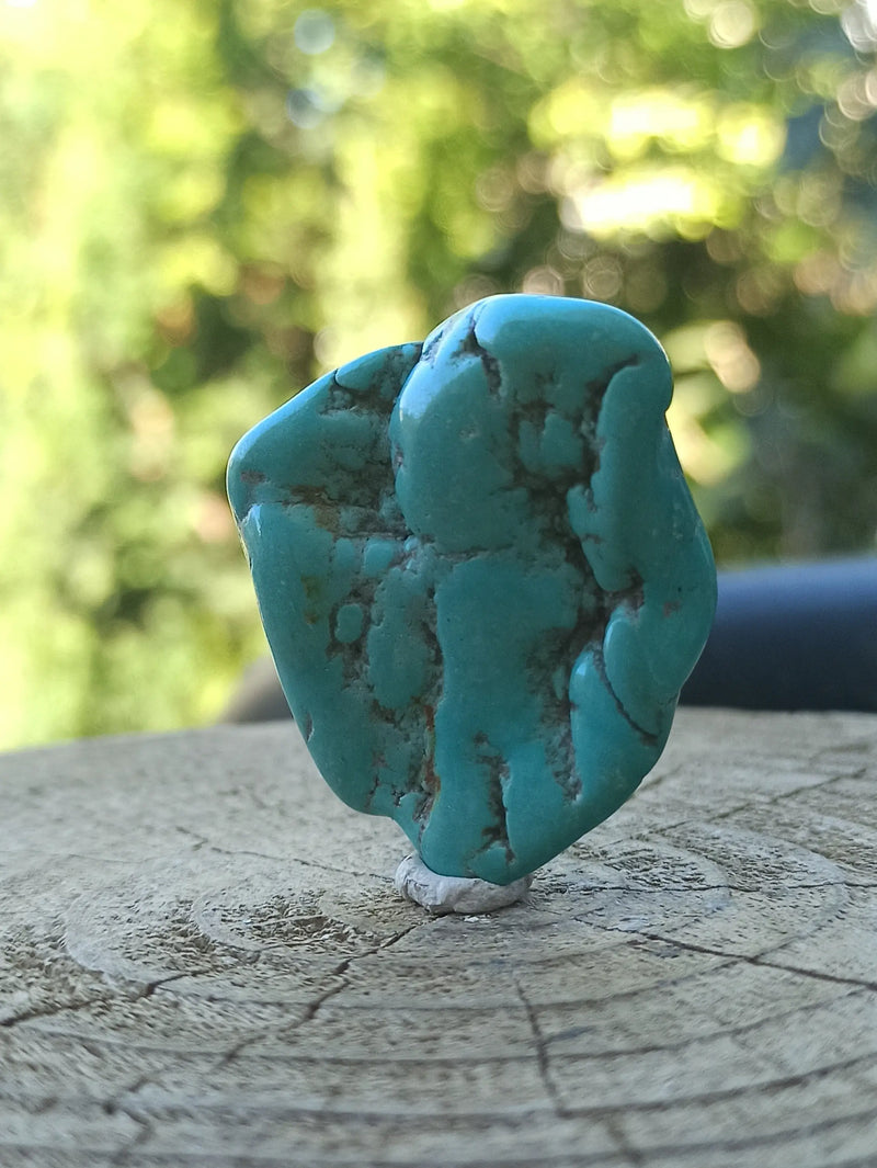 Загрузить изображение в просмотрщик галереи, Turquoise VERITABLE d’Arizona pierre roulée Grade A++++ Turquoise d&#39;Arizona Dans la besace du p&#39;tit Poucet   
