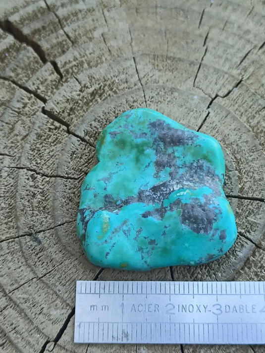 Turquoise VERITABLE d’Arizona pierre roulée Grade A++++ Turquoise d’Arizona