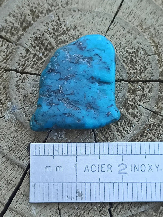 Turquoise VERITABLE d’Arizona pierre roulée Grade A++++ Turquoise d’Arizona