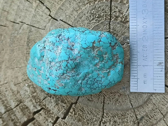 Turquoise VERITABLE d’Arizona pierre roulée Grade A++++ Turquoise d’Arizona