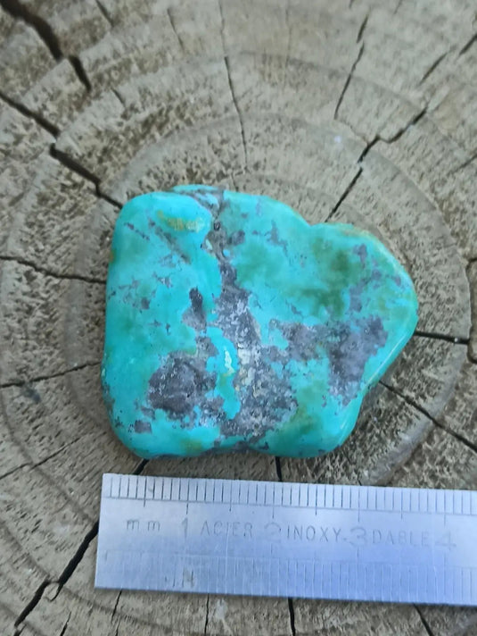 Turquoise VERITABLE d’Arizona pierre roulée Grade A++++ Turquoise d’Arizona