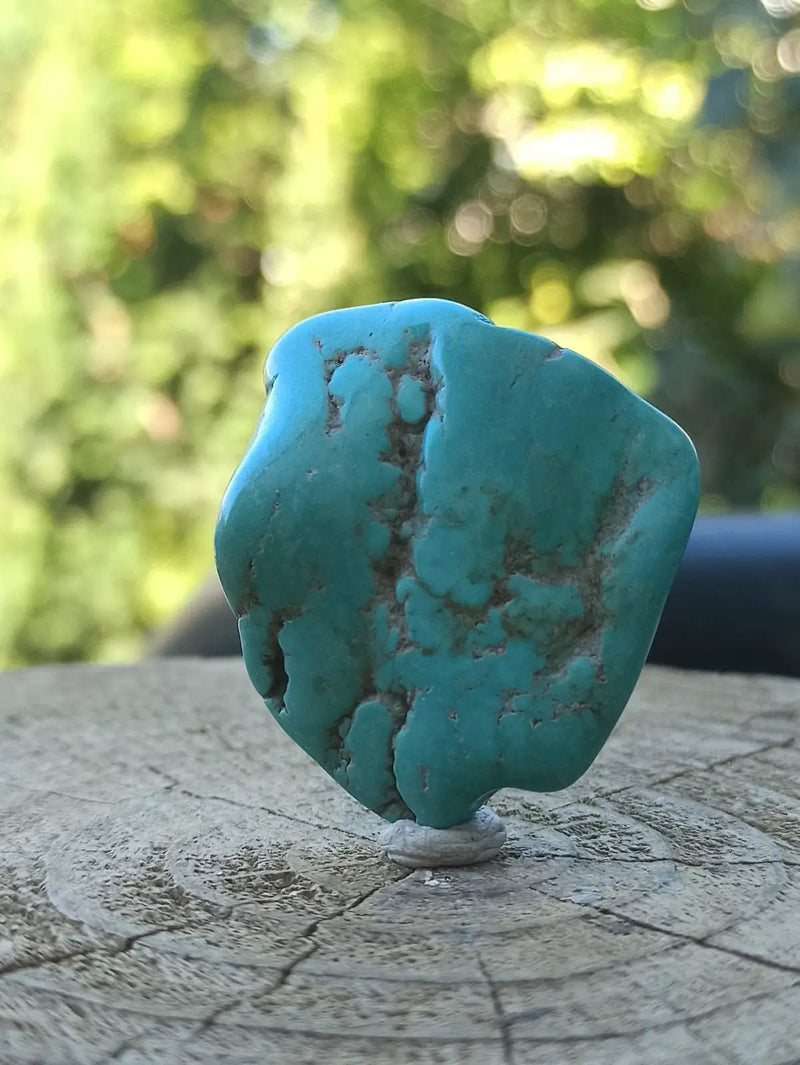 Load image into Gallery viewer, Turquoise VERITABLE d’Arizona pierre roulée Grade A++++ Turquoise d’Arizona
