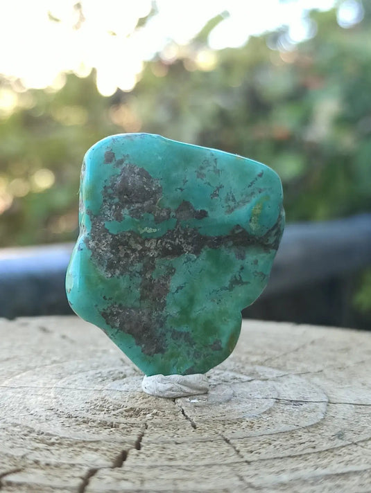 Turquoise VERITABLE d’Arizona pierre roulée Grade A++++ Turquoise d’Arizona