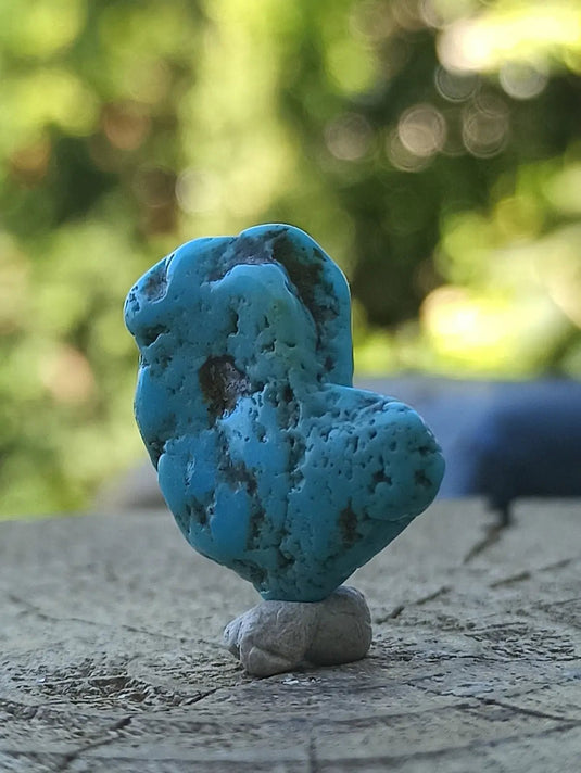 Turquoise VERITABLE d’Arizona pierre roulée Grade A++++ Turquoise d’Arizona