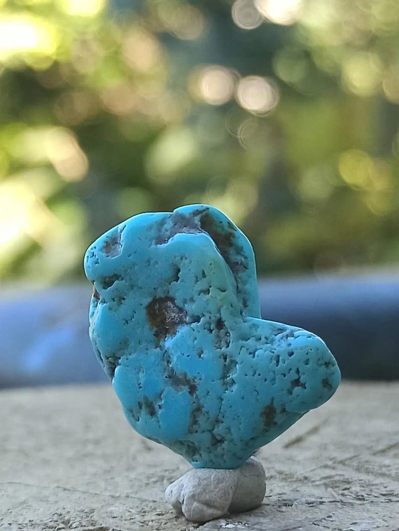 Load image into Gallery viewer, Turquoise VERITABLE d’Arizona pierre roulée Grade A++++ Turquoise d’Arizona
