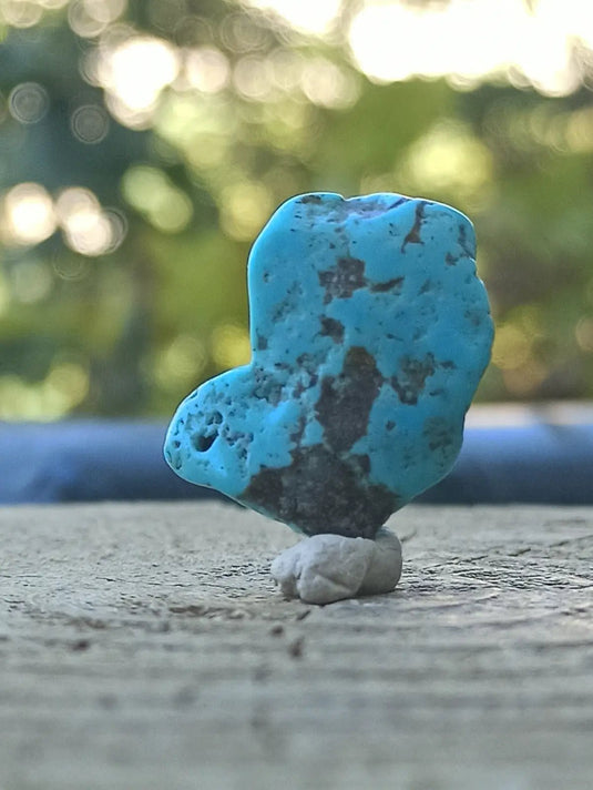 Turquoise VERITABLE d’Arizona pierre roulée Grade A++++ Turquoise d’Arizona