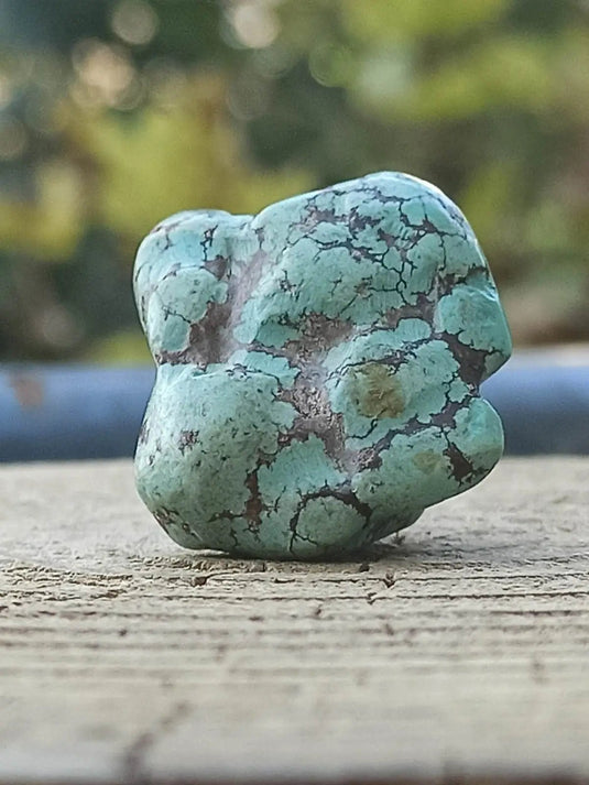 Turquoise VERITABLE d’Arizona pierre roulée Grade A++++ Turquoise d’Arizona