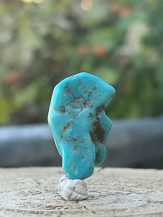 Turquoise VERITABLE d’Arizona pierre roulée Grade A++++ Turquoise d’Arizona