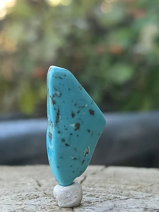 Turquoise VERITABLE d’Arizona pierre roulée Grade A++++ Turquoise d’Arizona